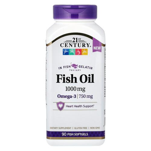 21st Century Fish Oil 1 000 Mg 90 Fish Softgels