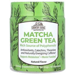 Country Farms Matcha Green Tea Natural 60 Gummies 12 5 Mg Per Gummy