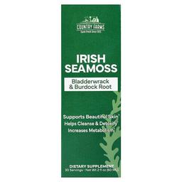 Country Farms Irish Sea Moss Bladderwrack Burdock Root 2 Fl Oz 60 Ml