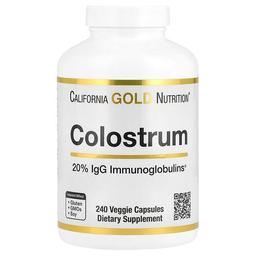 California Gold Nutrition Colostrum With 20 Igg Immunoglobulins 240 Veggie Capsules