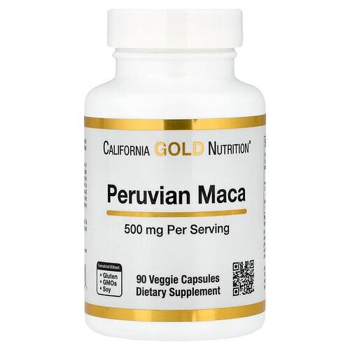 California Gold Nutrition Peruvian Maca 500 Mg 90 Veggie Capsules