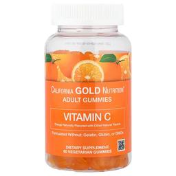 California Gold Nutrition Vitamin C Gummies With Vitamin A From 100 Beta Carotene Orange 90 Vegetarian Gummies