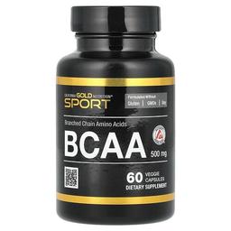 California Gold Nutrition Bcaa Ajipure Branched Chain Amino Acids 2 1 1 With L Leucine L Isoleucine And L Valine 500 Mg 60 Veggie Capsules