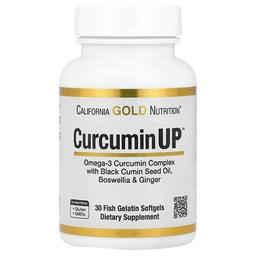 California Gold Nutrition Curcuminup With Omega 3 Curcumin Complex Black Cumin Seed Oil Boswellia And Ginger 30 Fish Gelatin Softgels