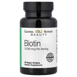 California Gold Nutrition Biotin 10 000 Mcg 90 Veggie Softgels