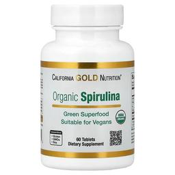 California Gold Nutrition Organic Spirulina 60 Tablets 500 Mg Per Tablet