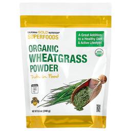 California Gold Nutrition Superfoods Organic Wheat Grass Powder 8 5 Oz 240 G