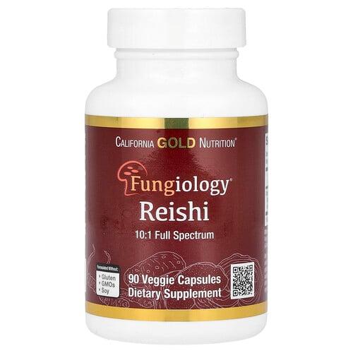 California Gold Nutrition Reishi Ganoderma Lucidum Full Spectrum Certified Organic 90 Veggie Capsules 600 Mg Per Veggie Capsule