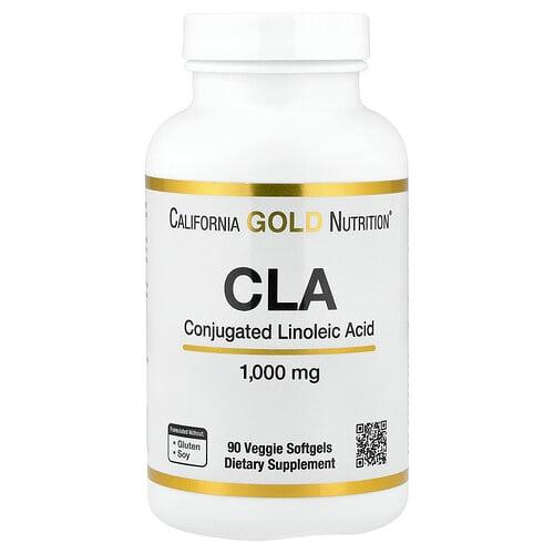 California Gold Nutrition Cla Conjugated Linoleic Acid 1 000 Mg 90 Veggie Softgels