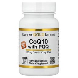 California Gold Nutrition Coq10 With Pqq Ubiquinone Usp Tapioca Veggie Softgel With Sunflower Lecithin 100 Mg 60 Veggie Softgel