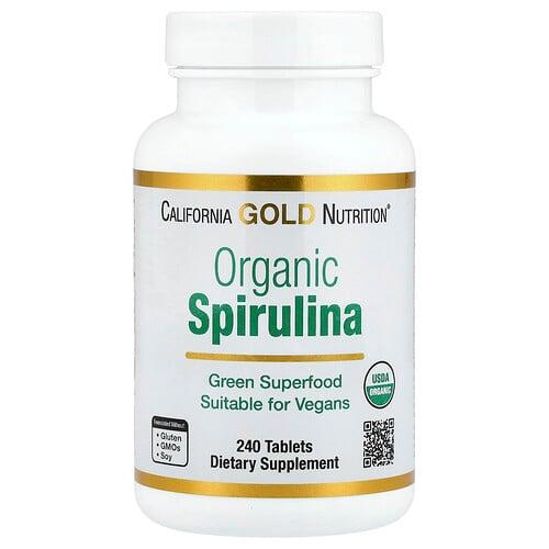 California Gold Nutrition Organic Spirulina 240 Tablets 500 Mg Per Tablet