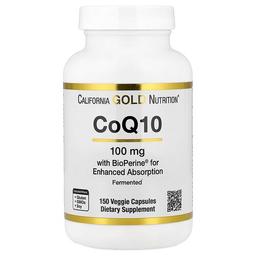 California Gold Nutrition Coq10 Ubiquinone Usp With Bioperine Black Pepper Extract Enhanced Bioavailability 150 Veggie Capsules