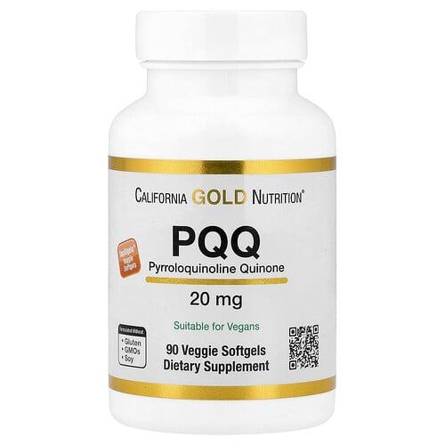 California Gold Nutrition Pqq 20 Mg 90 Veggie Softgels