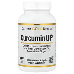 California Gold Nutrition Curcuminup With Omega 3 Curcumin Complex Black Cumin Seed Oil Boswellia And Ginger 90 Fish Gelatin Softgels