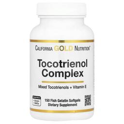 California Gold Nutrition Tocotrienol Complex With Vitamin E 150 Fish Gelatin Softgels