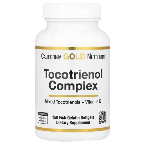 California Gold Nutrition Tocotrienol Complex With Vitamin E 150 Fish Gelatin Softgels product image