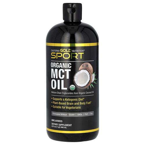 캘리포니아 골드 뉴트리션 California Gold Nutrition, 스포츠, 유기농 MCT 오일, 946ml(32fl oz) product image
