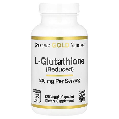 캘리포니아 골드 뉴트리션 California Gold Nutrition, L-글루타치온(환원형), 500mg, 베지 캡슐 120정 product image