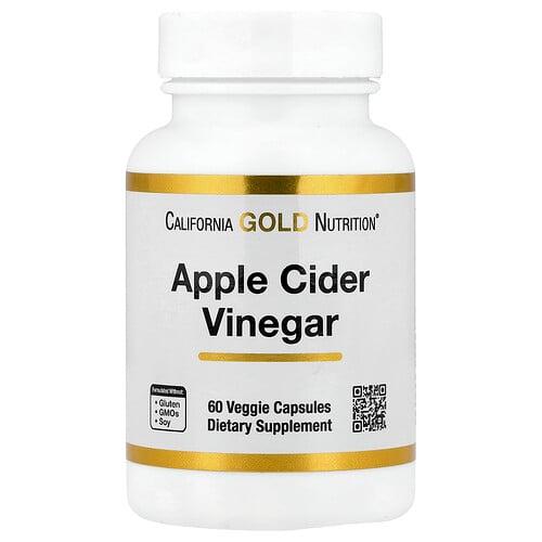 California Gold Nutrition Apple Cider Vinegar 60 Veggie Capsules 450 Mg Per Capsule
