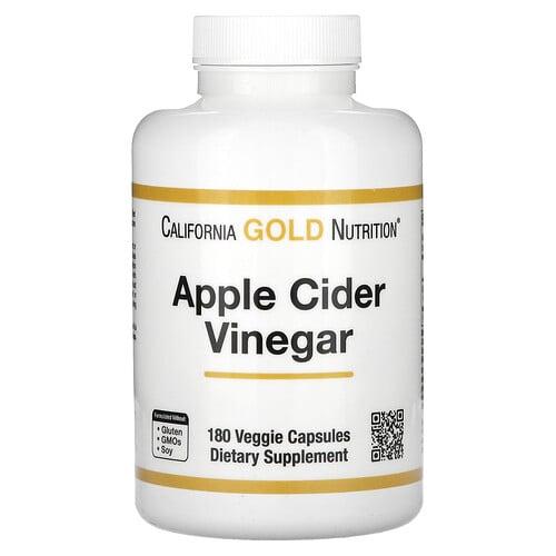 California Gold Nutrition Apple Cider Vinegar 180 Veggie Capsules 450 Mg Per Capsule