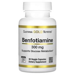 California Gold Nutrition Benfotiamine 300 Mg 90 Veggie Capsules