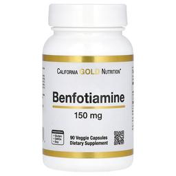 California Gold Nutrition Benfotiamine With L Leucine 150 Mg 90 Veggie Capsules