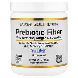 California Gold Nutrition Prebiotic Fiber Plus Turmeric Extract Organic Ginger Extract And Boswellia Extract 6 7 Oz 189 G