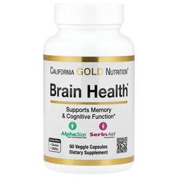 California Gold Nutrition Brain Health With Alpha Glycerophosphorylcholine Calcium Phosphorus And Phosphatidylserine 60 Veggie Capsules