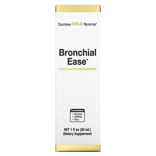 California Gold Nutrition Bronchial Ease With Proprietary Blend Of Fresh Osha Root Mullein Leaf And Wild Cherry Bark 1 Fl Oz 30 Ml