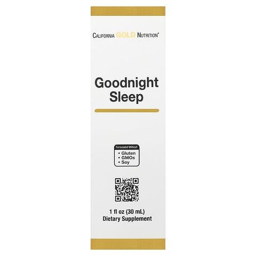 California Gold Nutrition Goodnight Sleep With Fresh Milky Oat Seed St John S Wort Skullcap And Passion Flower Herbs 1 Fl Oz 30 Ml