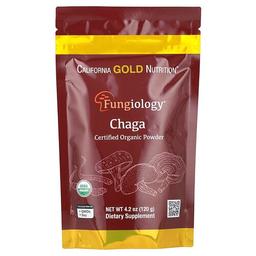 California Gold Nutrition Fungiology Certified Organic Chaga Powder 4 2 Oz 120 G