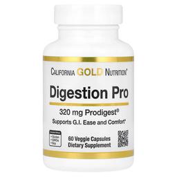 California Gold Nutrition Digestion Pro With Prodigest Botanical Digestive Blend Of Artichoke And Ginger Extracts 320 Mg 60 Veggie Capsules