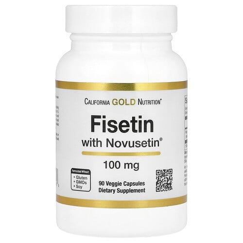 California Gold Nutrition Fisetin With Novusetin 100 Mg 90 Veggie Capsules