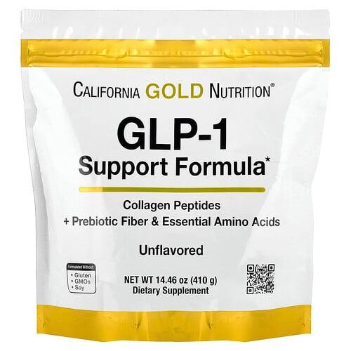 California Gold Nutrition Glp 1 Support Formula With Collagen Peptides Prebiotic Fiber Essential Amino Acids Unflavored 14 46 Oz 410 G