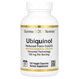 California Gold Nutrition Ubiquinol Reduced Form Coq10 100 Mg 120 Veggie Capsules