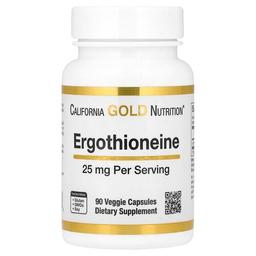 California Gold Nutrition Ergothioneine 25 Mg 90 Veggie Capsules