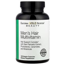 California Gold Nutrition Beauty Men S Hair Multivitamin 120 Veggie Capsules