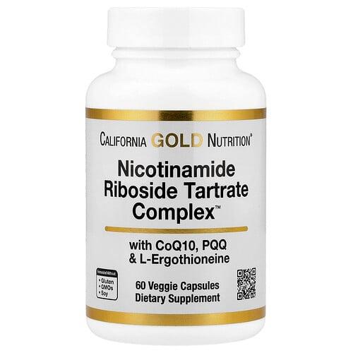 California Gold Nutrition Nicotinamide Riboside Tartrate Nrt Complex 60 Veggie Capsules