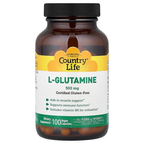 Country Life L Glutamine 100 Vegan Caps