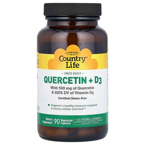 Country Life Quercetin D3 90 Vegetarian Capsules