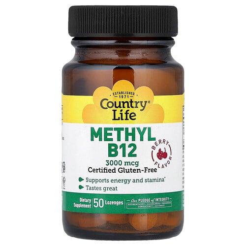 Country Life Methyl B12 Berry 50 Lozenges
