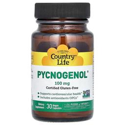 Country Life Pycnogenol 100 Mg 30 Vegan Capsules