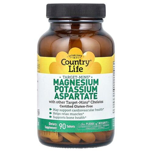 Country Life Target Mins Magnesium Potassium Aspartate 90 Tablets