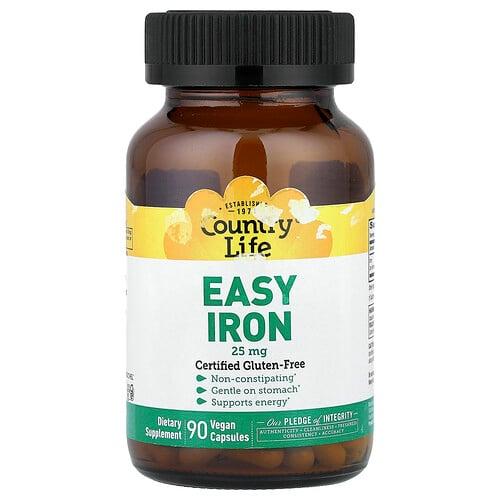 Country Life Easy Iron 25 Mg 90 Vegan Capsules product image