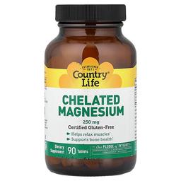 Country Life Chelated Magnesium 250 Mg 90 Tablets