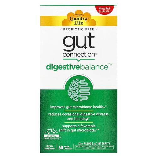 Country Life Gut Connection Digestive Balance 60 Vegan Capsules