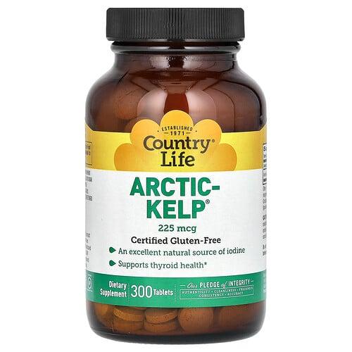 Country Life Arctic Kelp 225 Mcg 300 Tablets