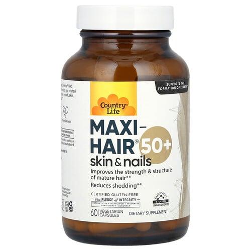 Country Life Maxi Hair Skin Nails 50 60 Vegetarian Capsules