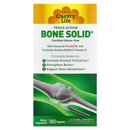 Country Life Triple Action Bone Solid 180 Capsules