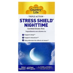Country Life Stress Shield Nighttime Triple Action 60 Vegan Capsules